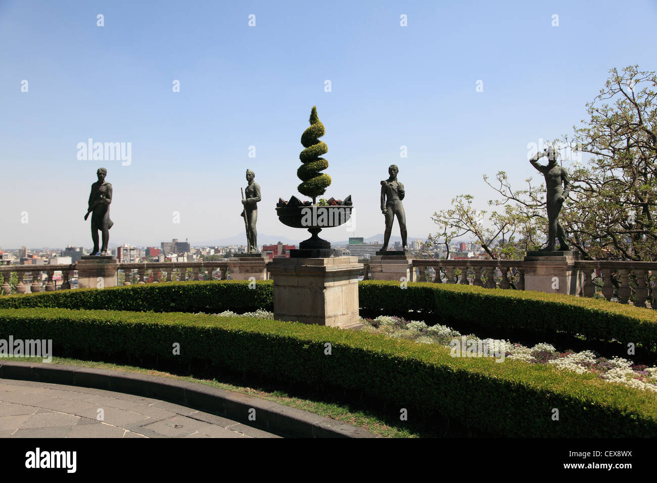 El Castillo de Chapultepec, Chapultepec Castle, Chapultepec Park, Chapultepec, Mexico City, Mexico Stock Photo