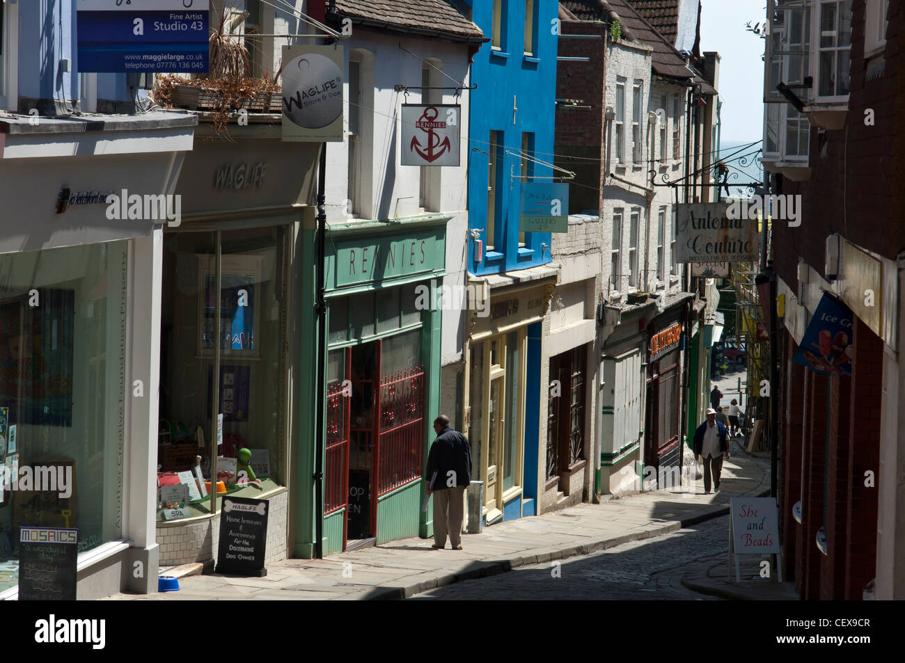 Creative Quarter, Old High Street, Folkestone, Kent England uk Stock Photo Alamy