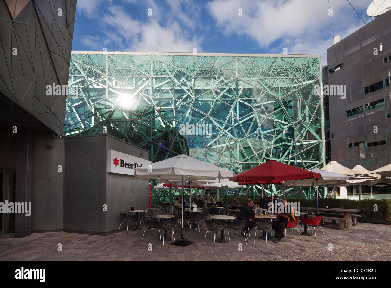 outdoor restaurant, Federation Square, Melbourne, Victoria, Australia