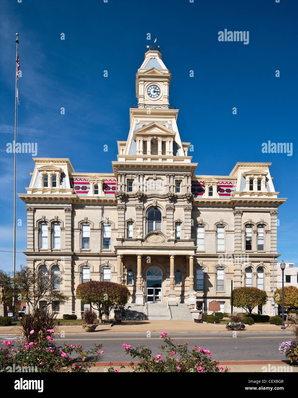 Zanesville Courthouse Stock Photo