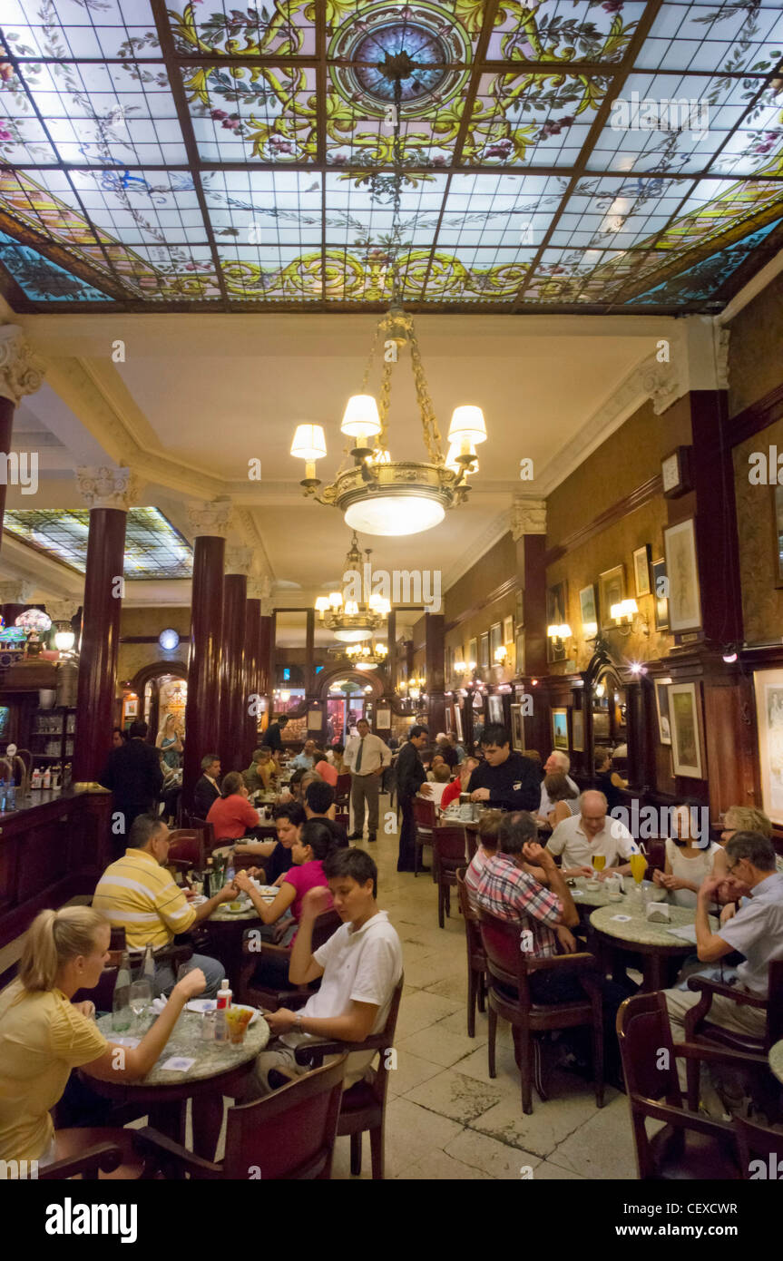 Famous Cafe Tortoni, Buenos Aires, Argentina Stock Photo