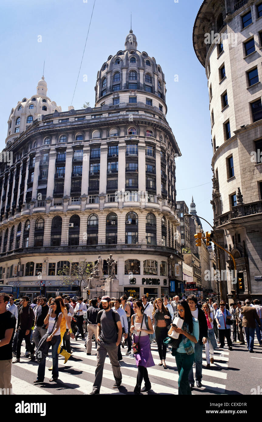 Avenida de Florida, downtown Buenos Aires, Argentina Stock Photo