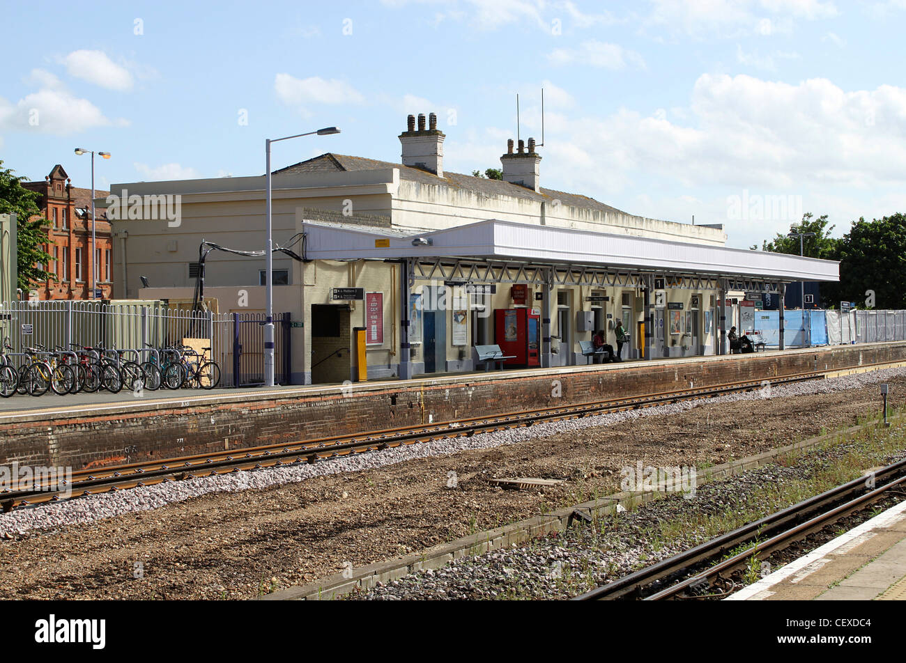 Canterbury West Station UK London Bound Platform Stock Photo Alamy