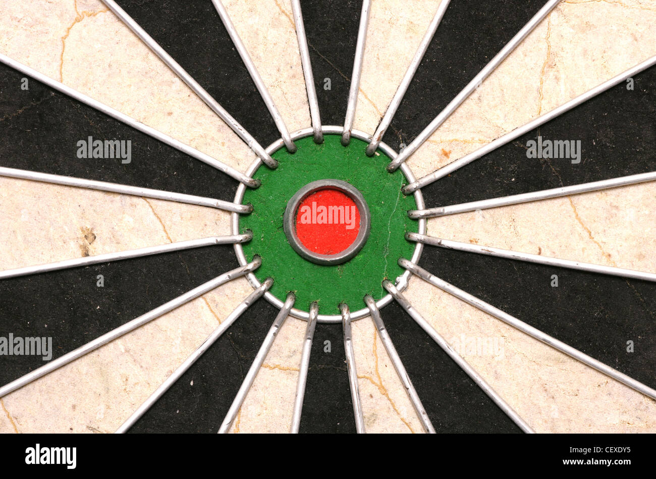 Bullseye of a Dartboard abstract background Stock Photo
