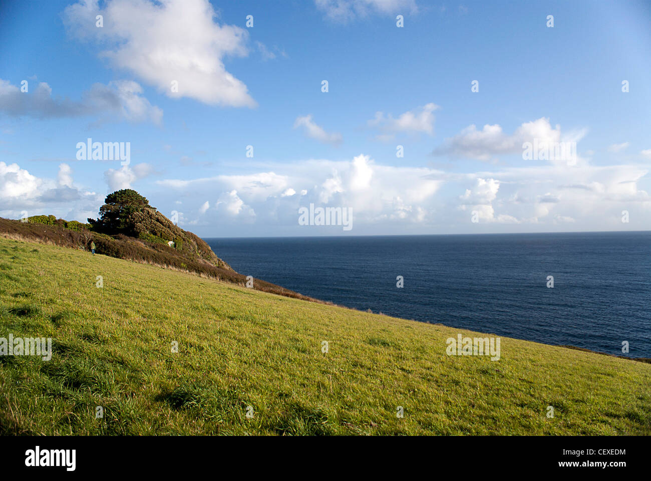 The cliffs of Cornwall! Stock Photo