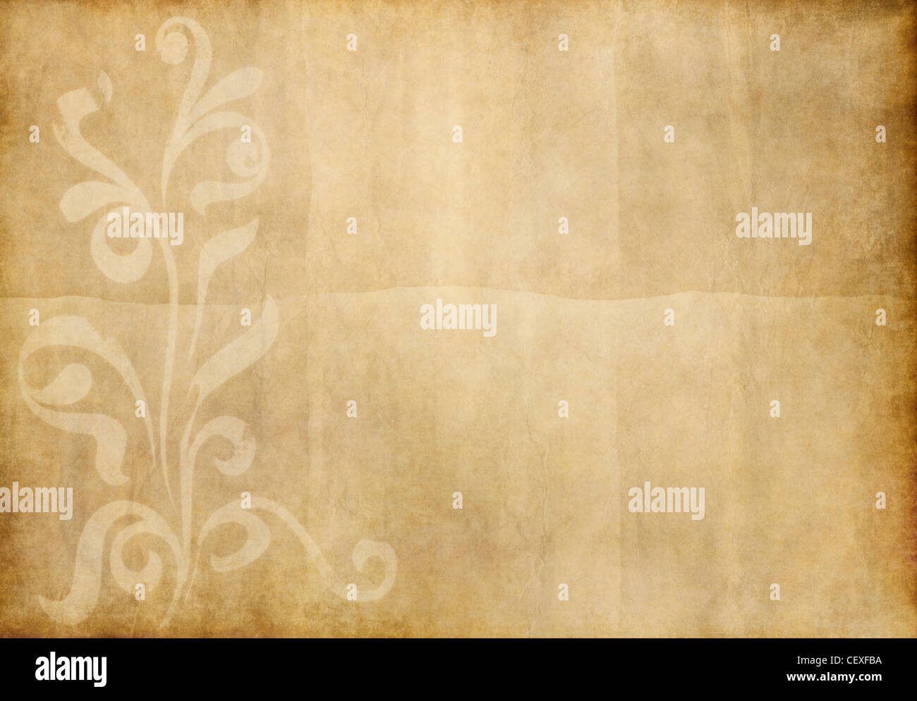 Paper Design Background old vintage paper with floral design background texture Stock Photo - Alamy
