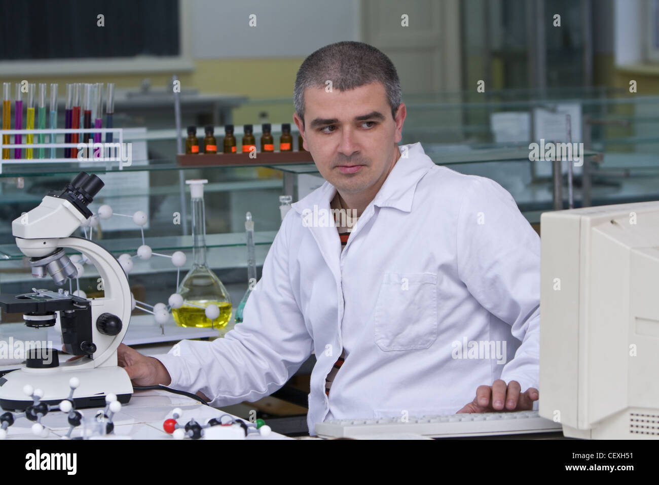 Checking data and science hi-res stock photography and images - Alamy