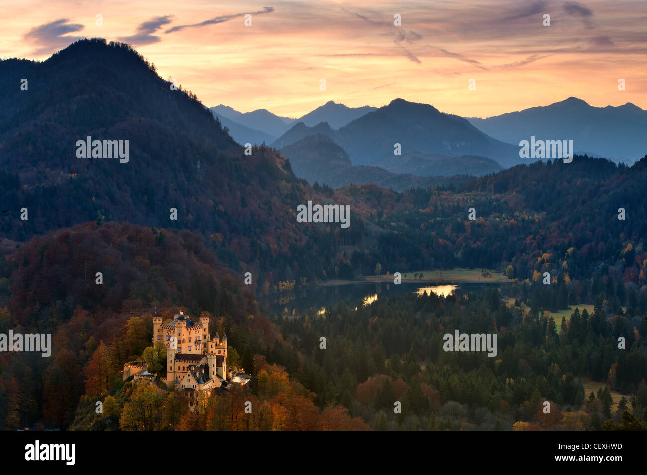 Hohenschwangau Castle, Allgau, Bavaria, Germany Stock Photo