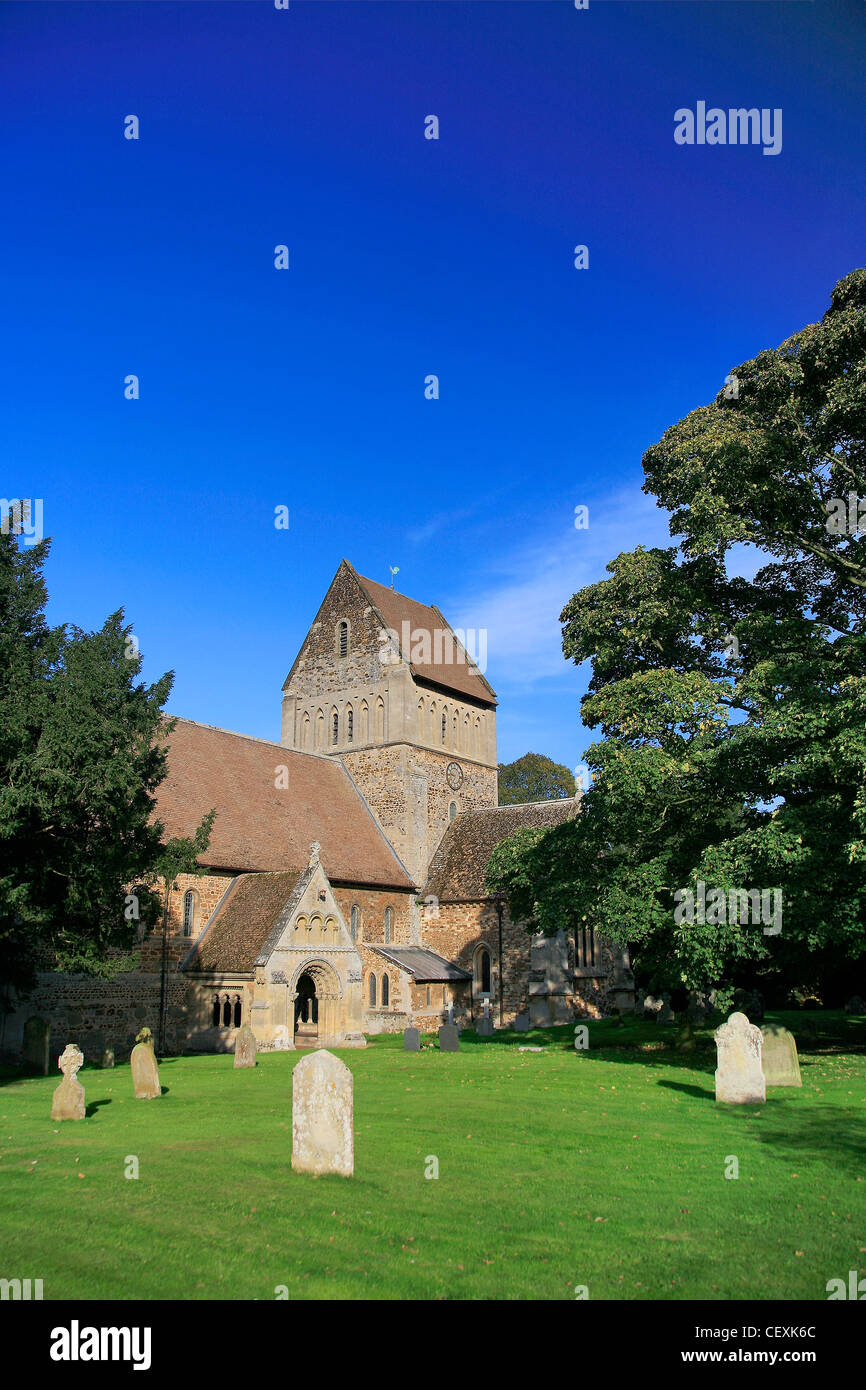 Exterior view of the Church of St Lawrence, Castle Rising village ...