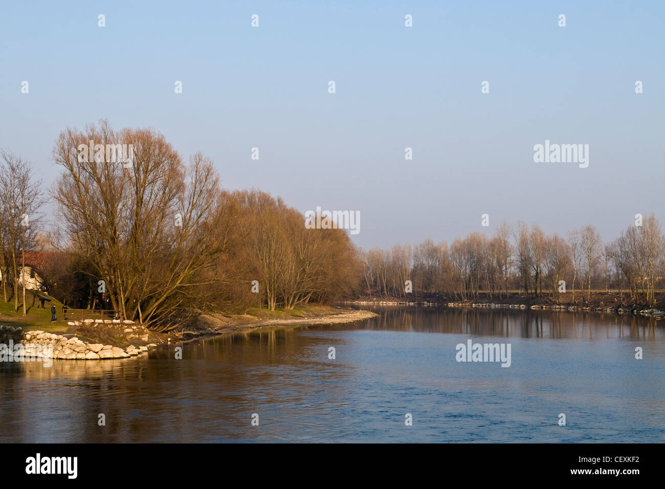 Adda river, Cassano d'Adda, Lombardy, Italy Stock Photo - Alamy