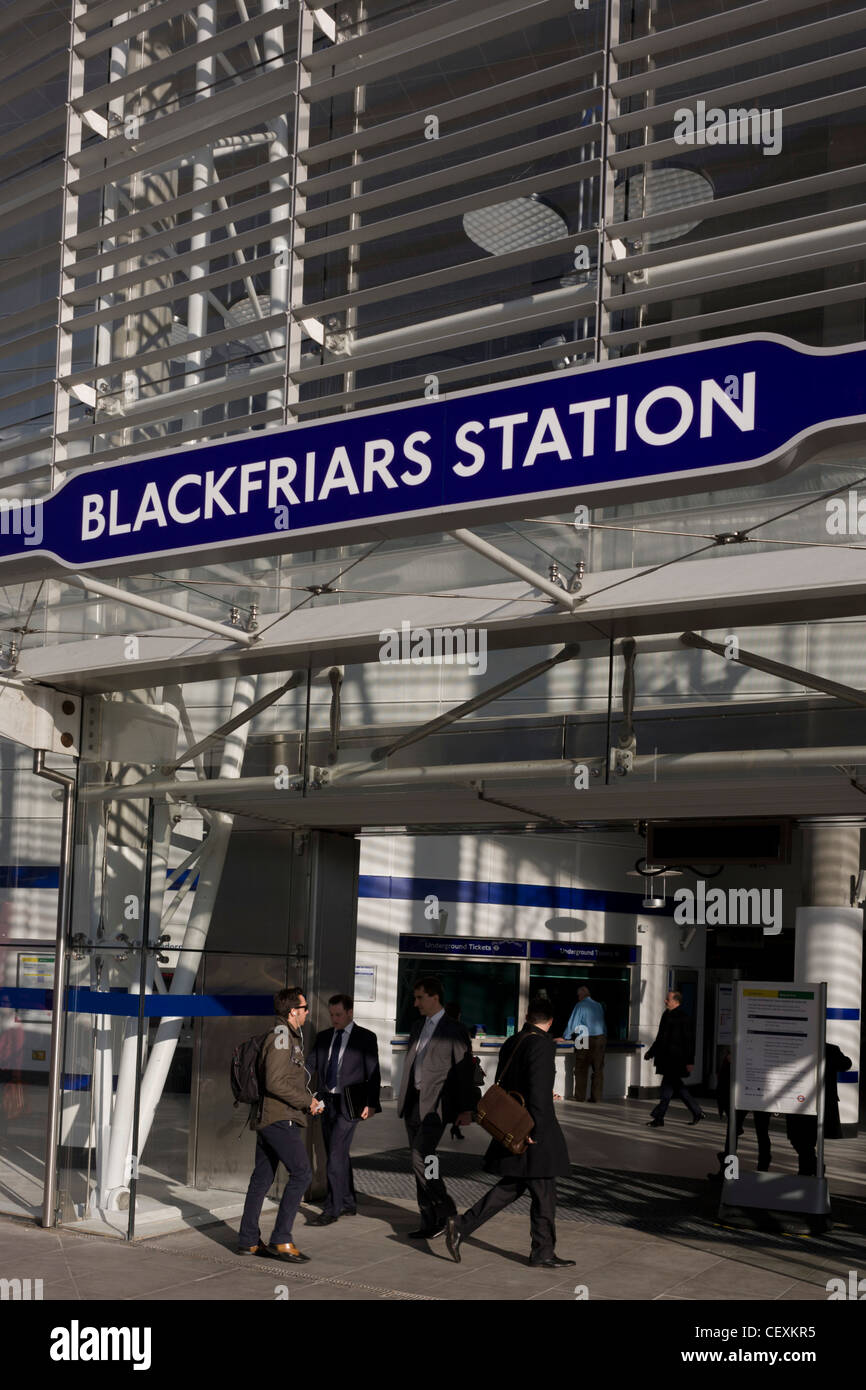Entrance of the newlyfinished Blackfriars mainline Station in the City