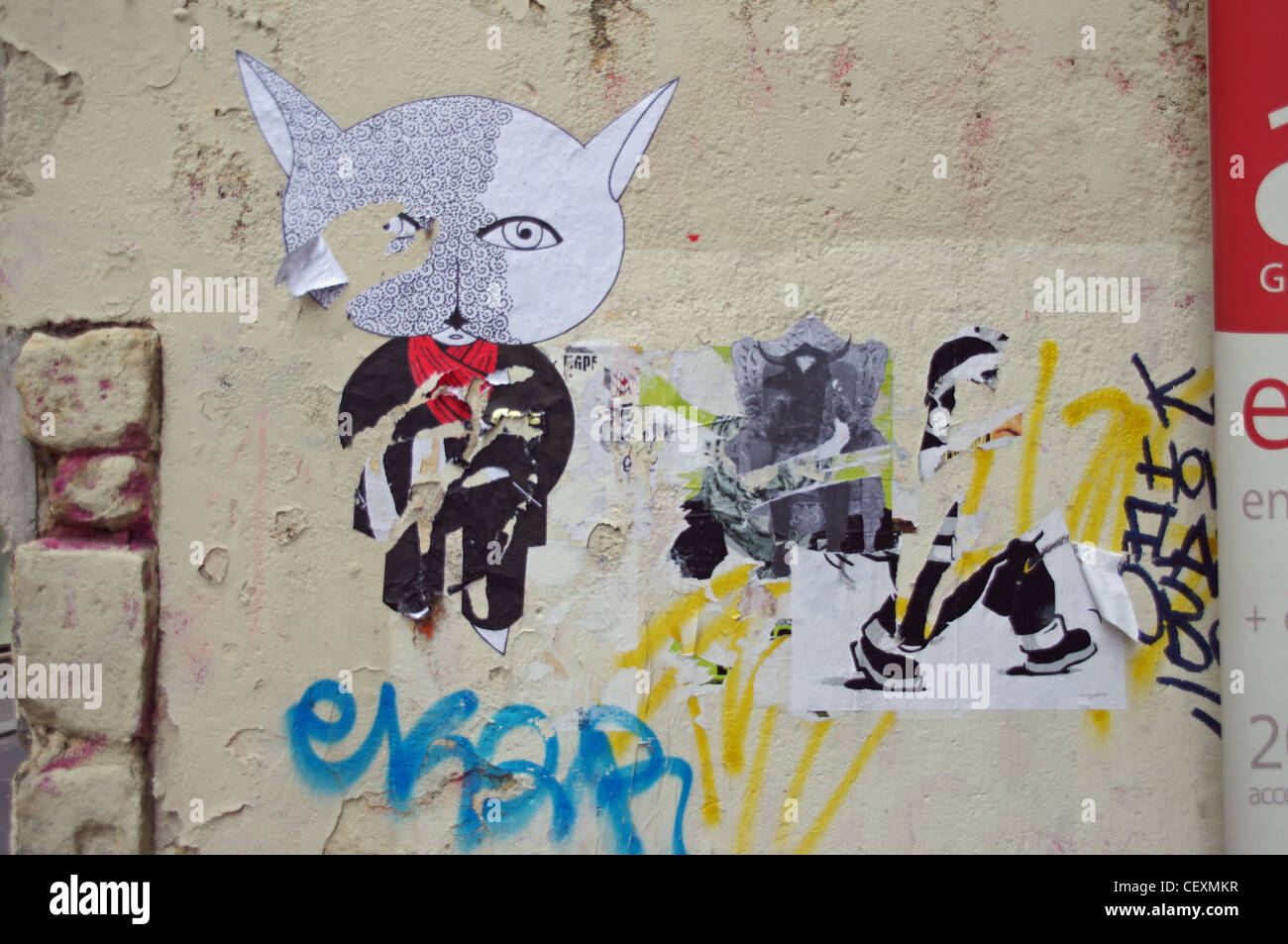 French graffiti in Paris Stock Photo Alamy