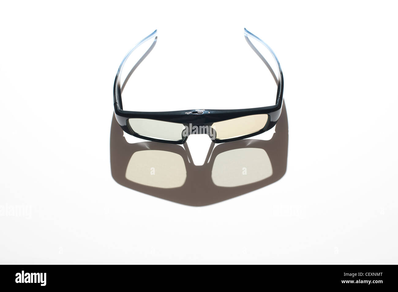 3D Glasses on white background Stock Photo