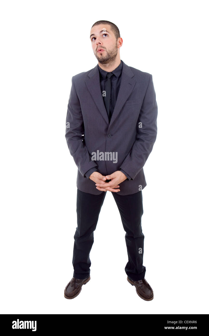young business man full body isolated on white background Stock Photo ...