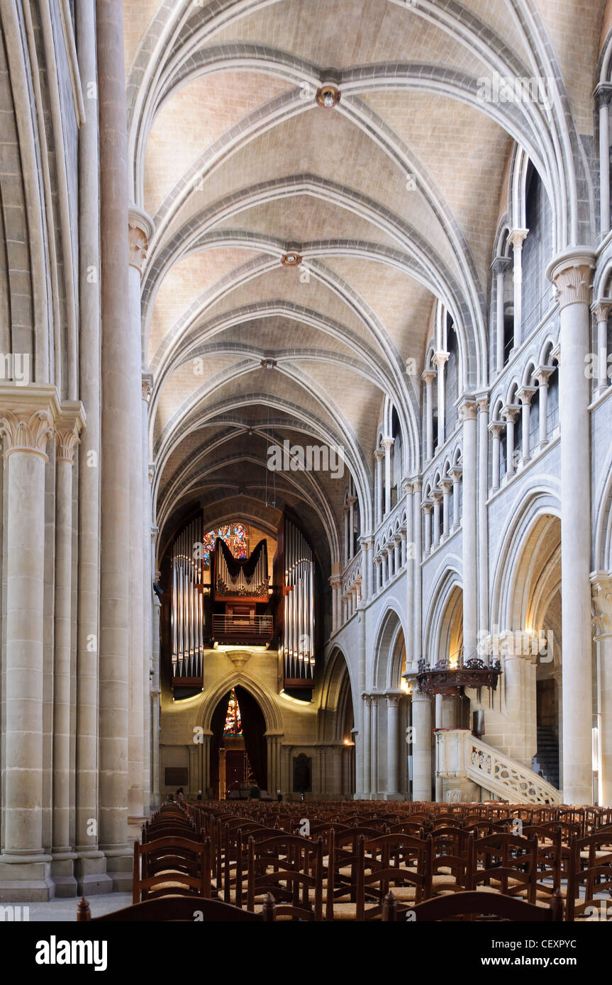 Lausanne Cathedral Stock Photo