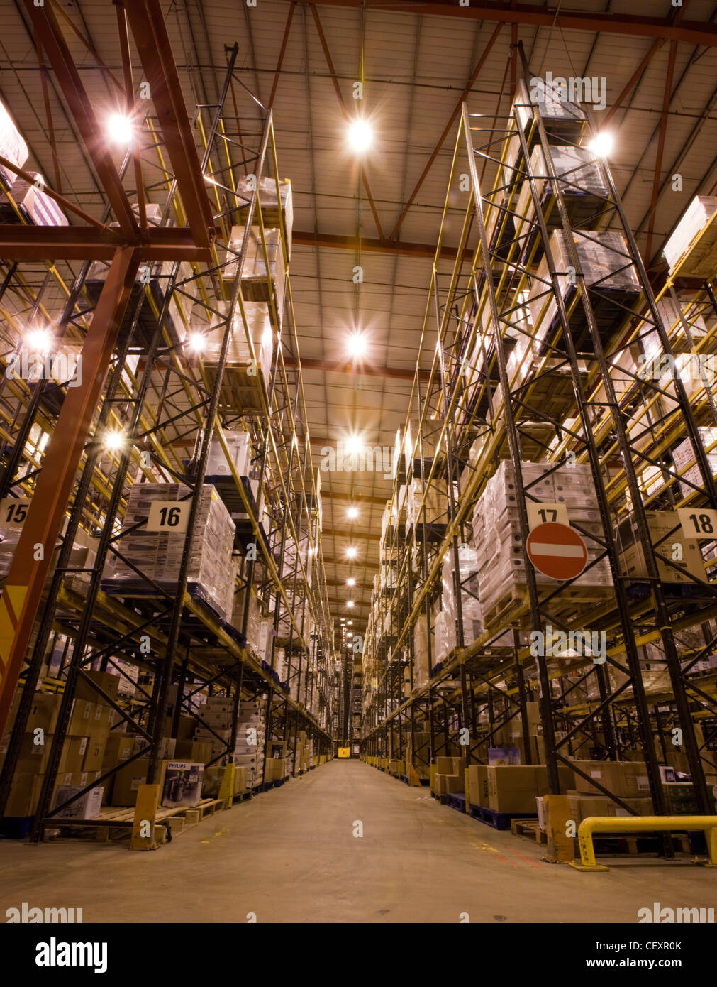 The massive DHL & NHS distribution warehouse in Corby, UK Stock Photo Alamy
