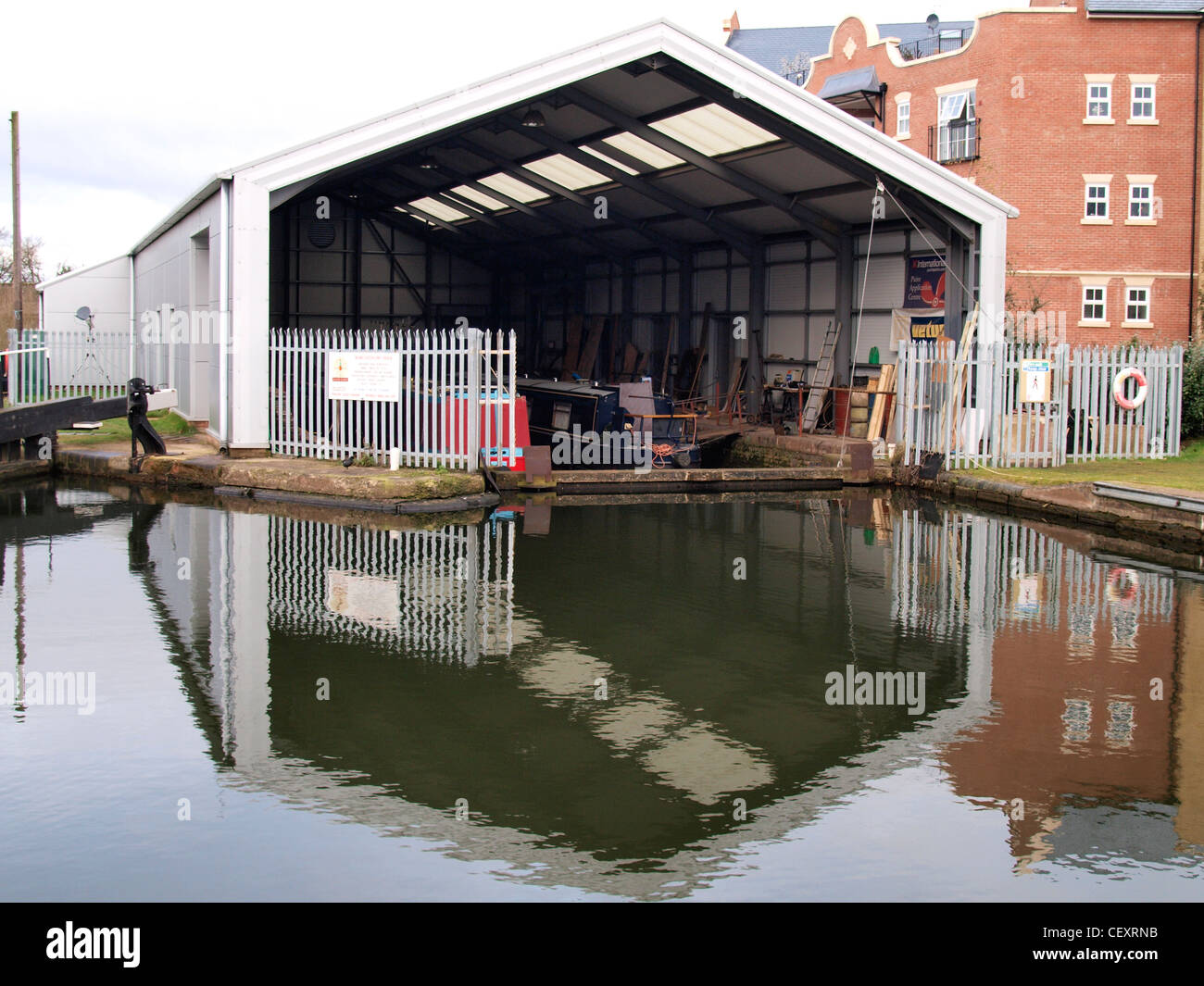 Dry Docks, Worcester, UK Stock Photo
