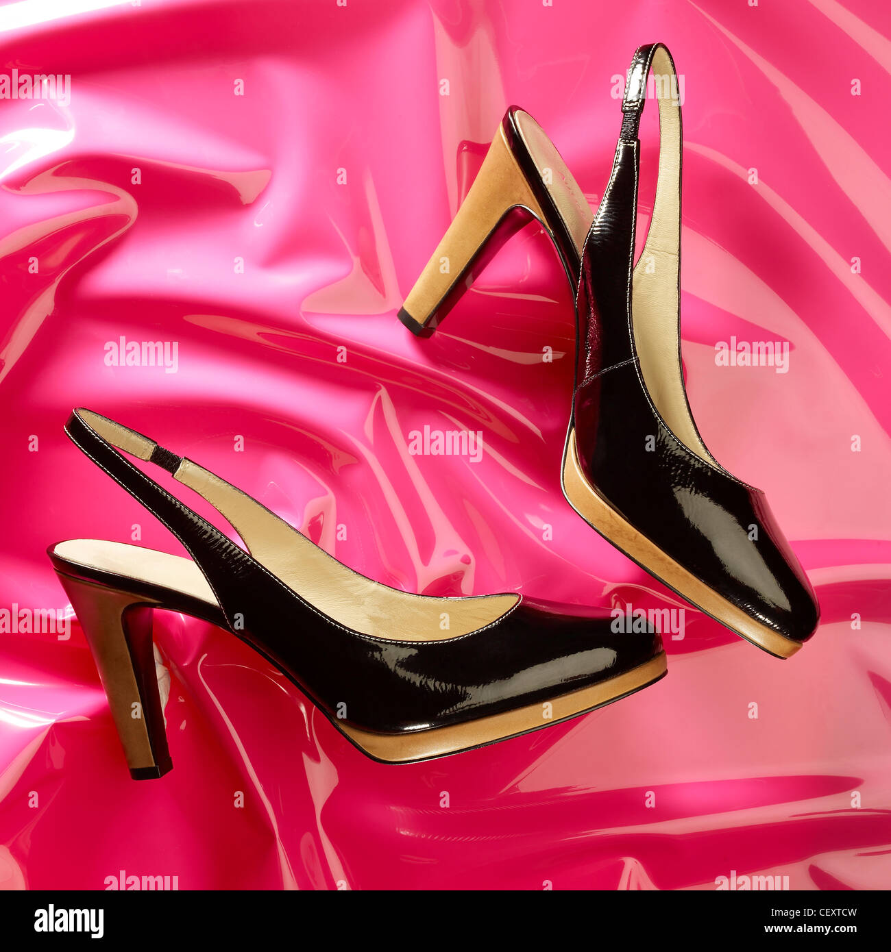 Black patent leather high heels hi-res stock photography and images - Alamy