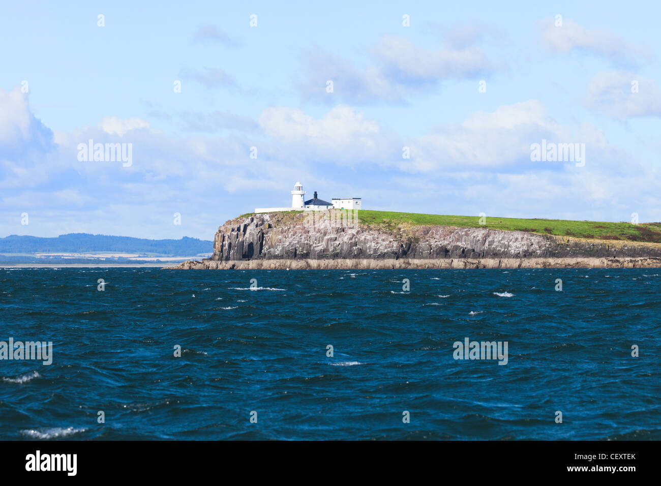 Lighthouse on Inner Farne in the Farne Islands in Northumberland Stock  Photo - Alamy