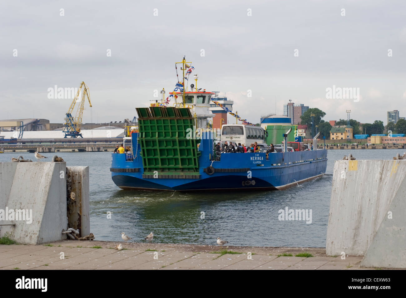 Klaipeda port in Lithuania, Eastern Europe Stock Photo