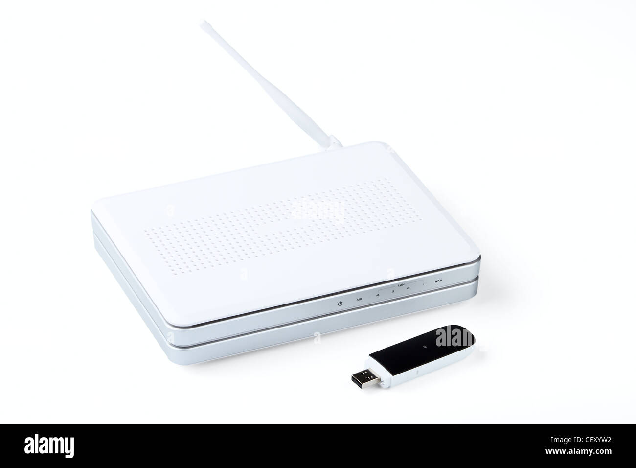 Internet router white background hi-res stock photography and images - Alamy