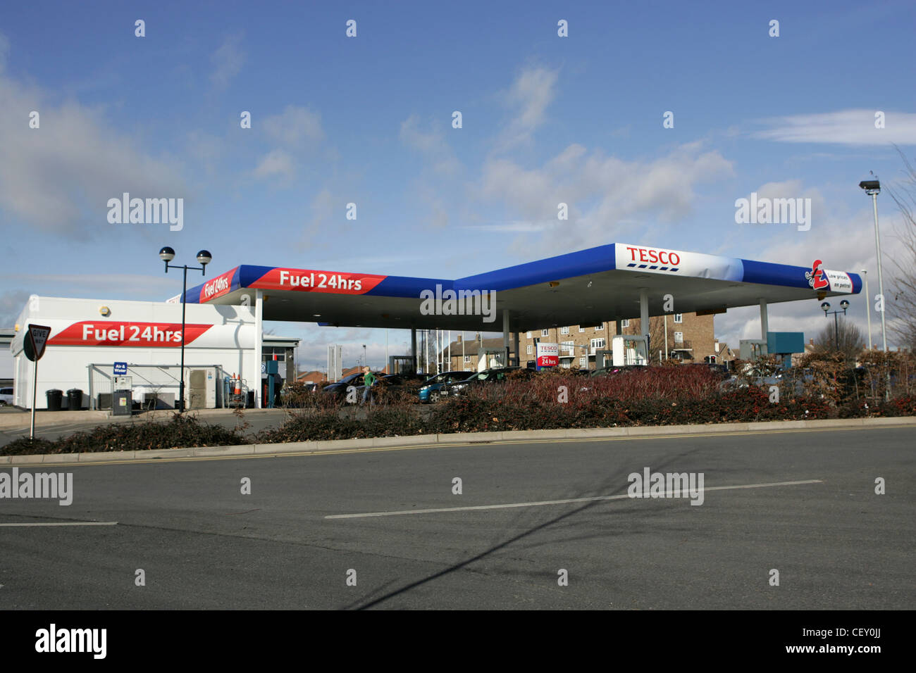 Tesco petrol station cheltenham uk hires stock photography and images