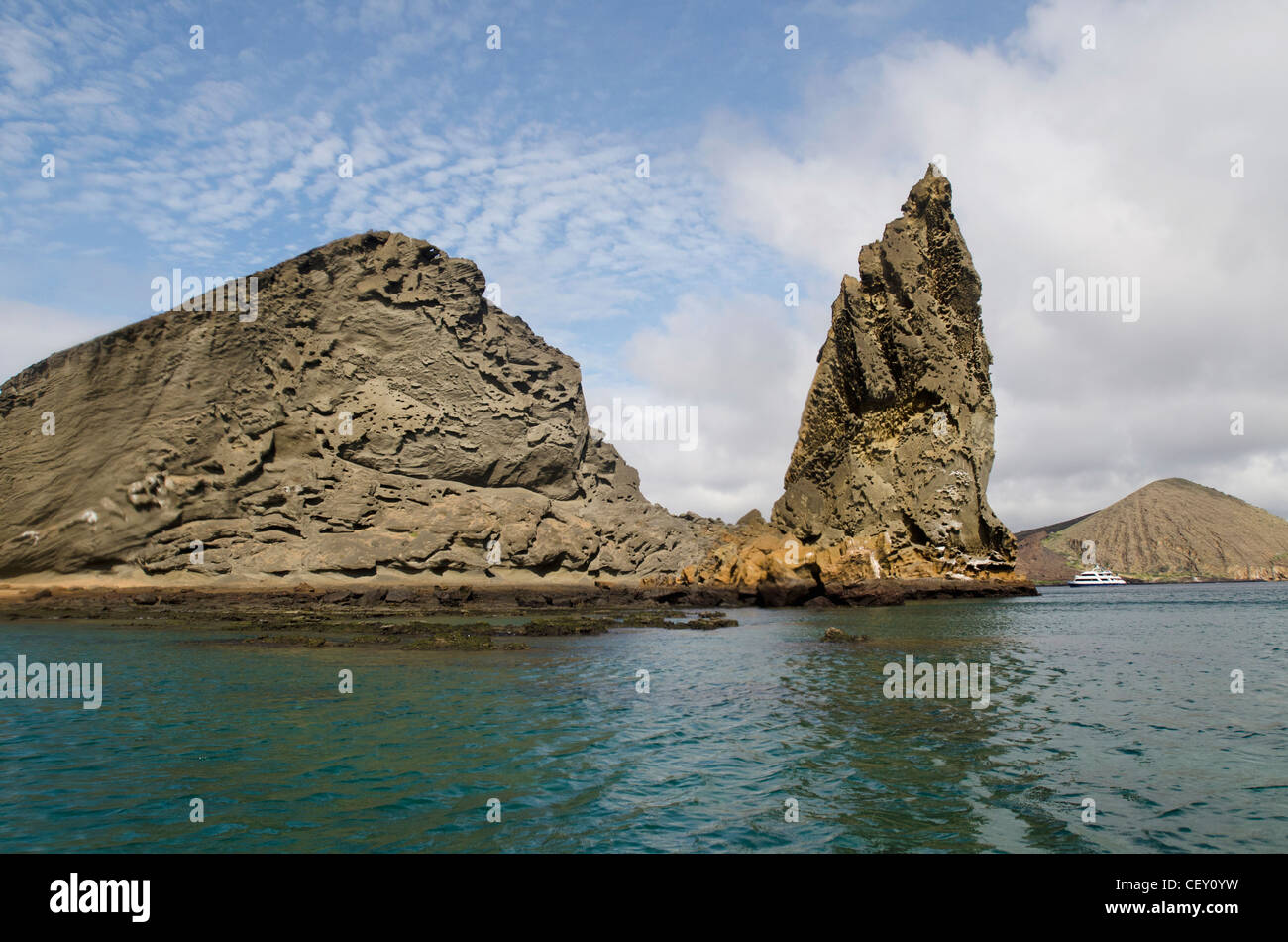 pinnacle rock on bartolome island; galapagos, equador Stock Photo - Alamy