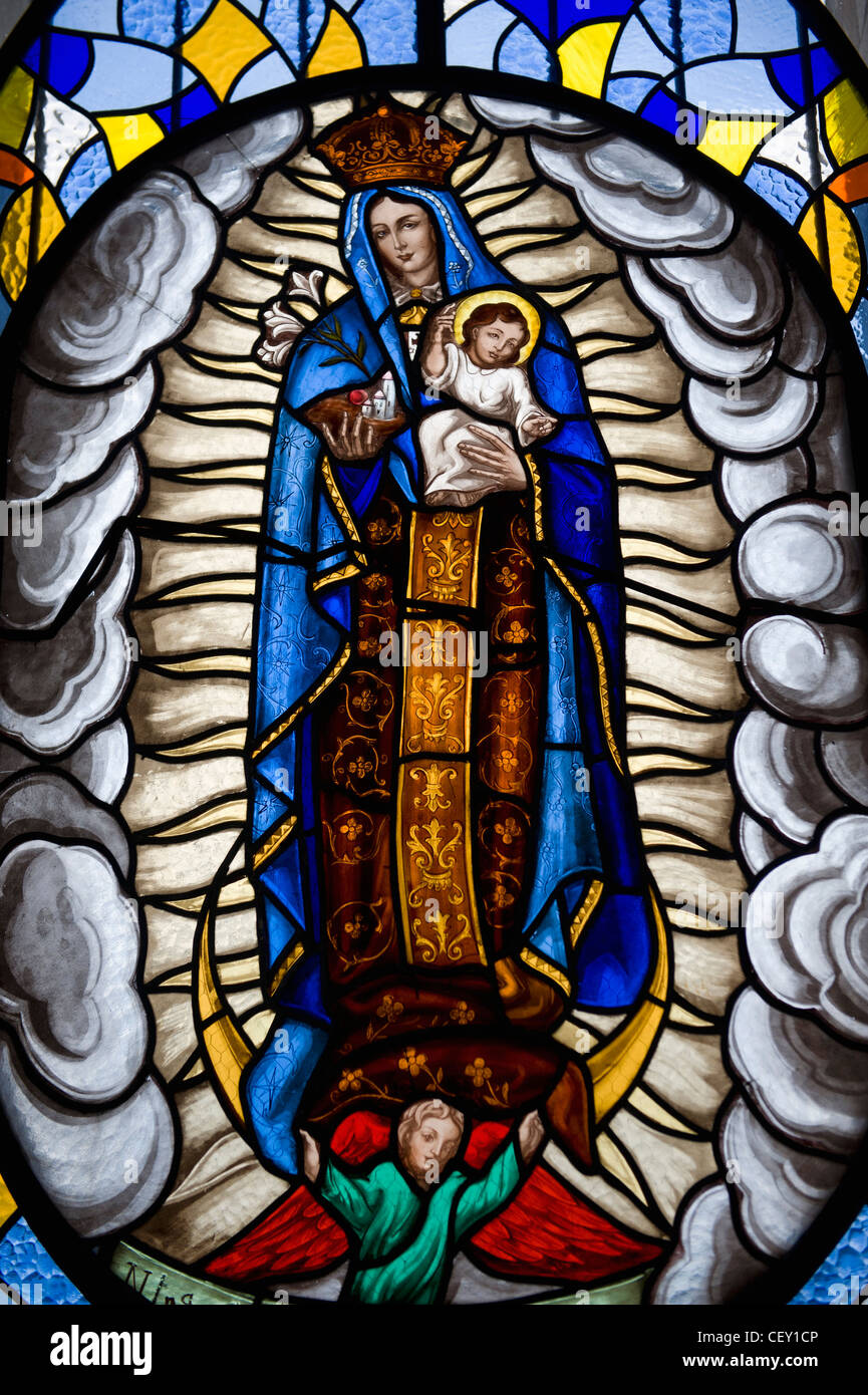 interior of the virgin of quito statue; quito, equador Stock Photo Alamy