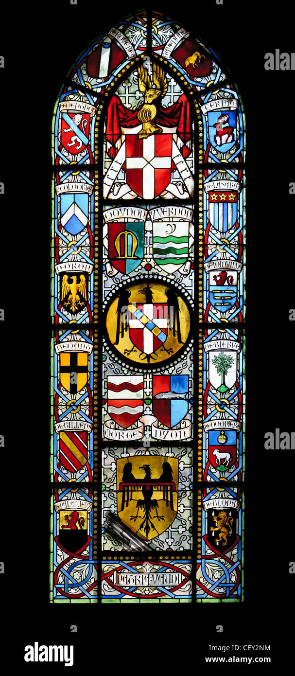 Stained glass window decorated hi-res stock photography and images - Alamy