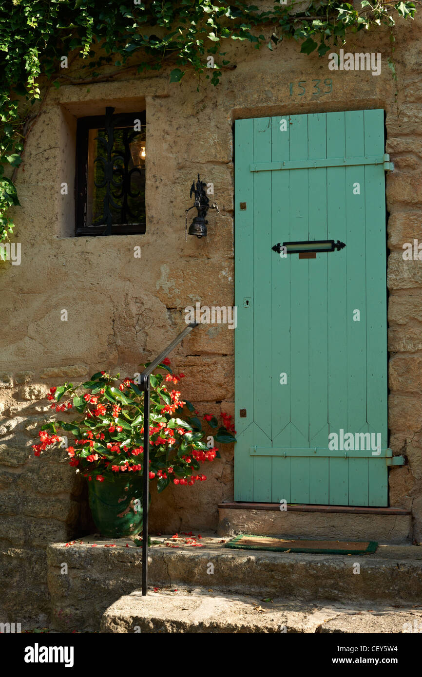 Colorful door in French Provence village Stock Photo Alamy