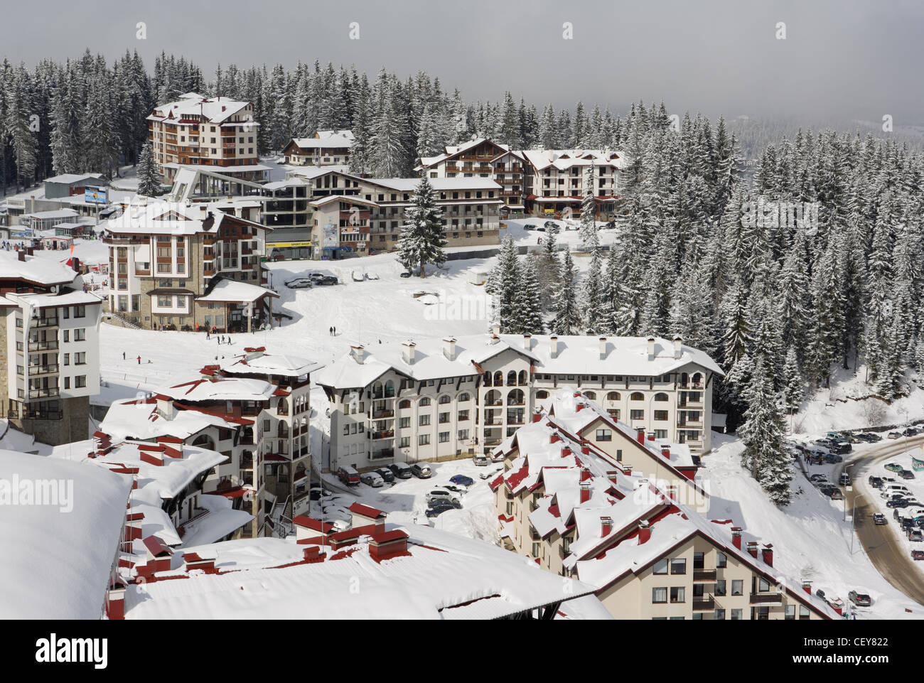 Hotels in Pamporovo ski resort, Bulgaria Stock Photo: 43624954 - Alamy