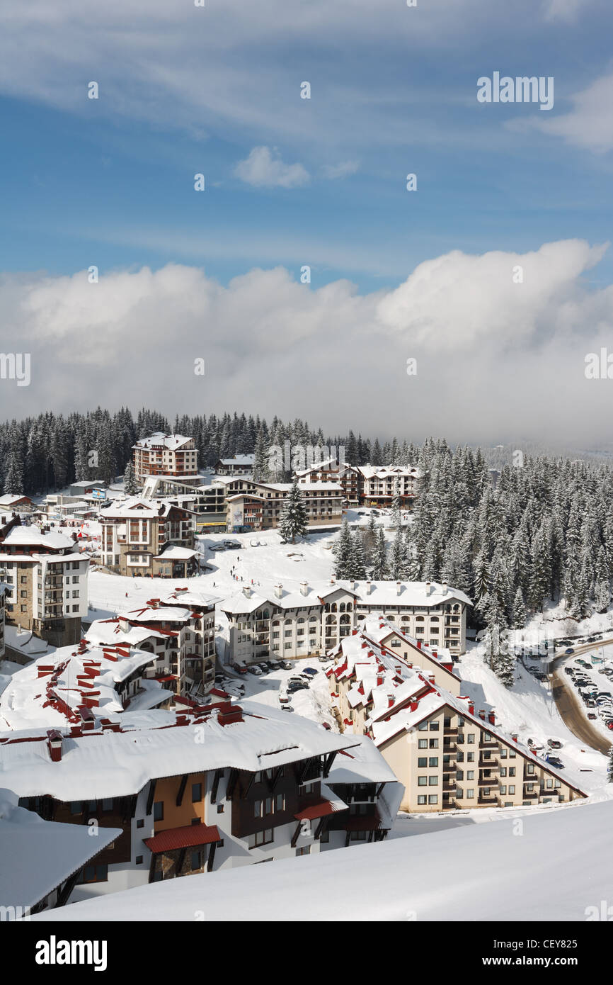 Pamporovo winter resort in Rodopi mountains, Bulgaria Stock Photo - Alamy