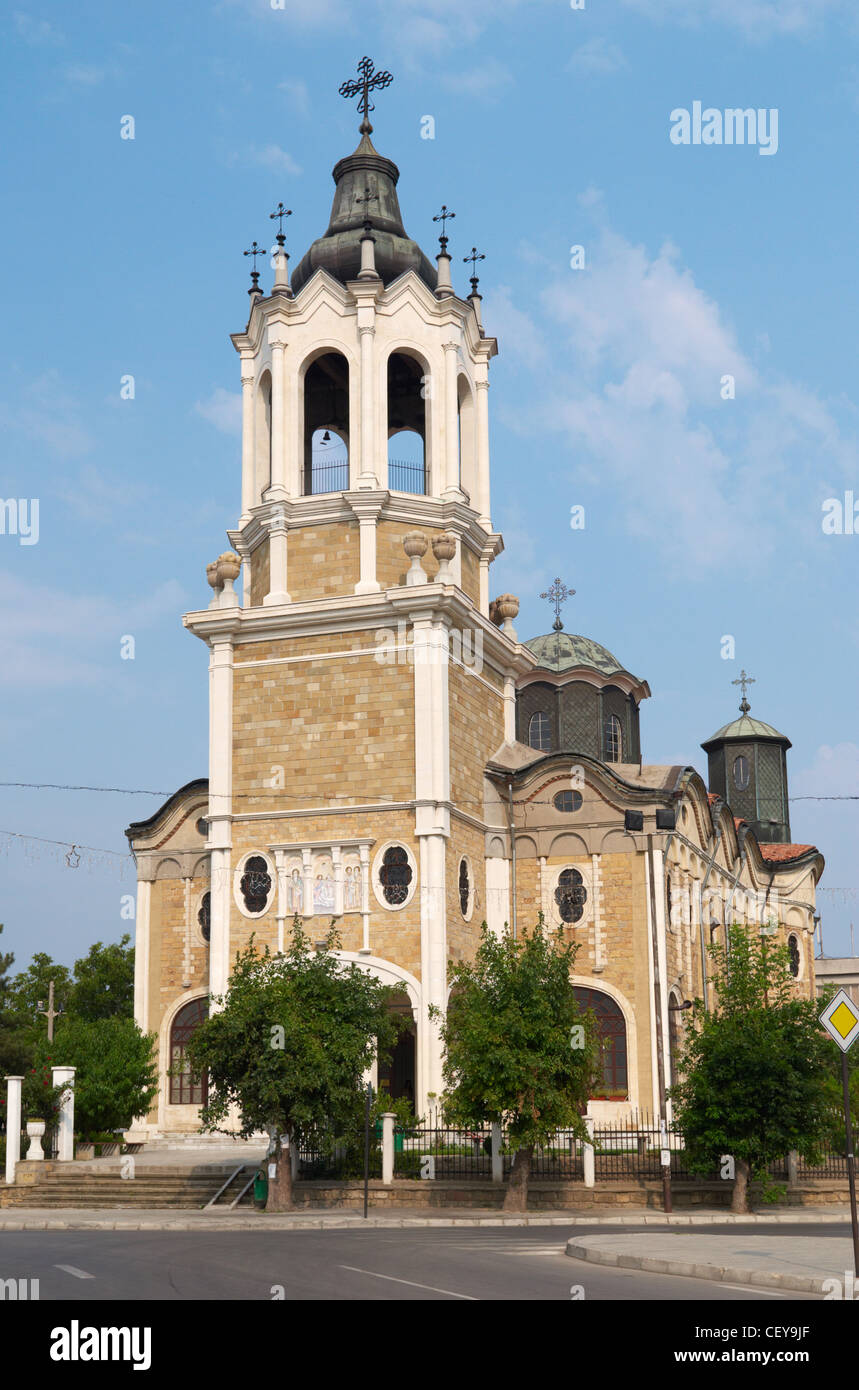 The orthodox church in Svishtov town, Bulgaria, front view Stock Photo