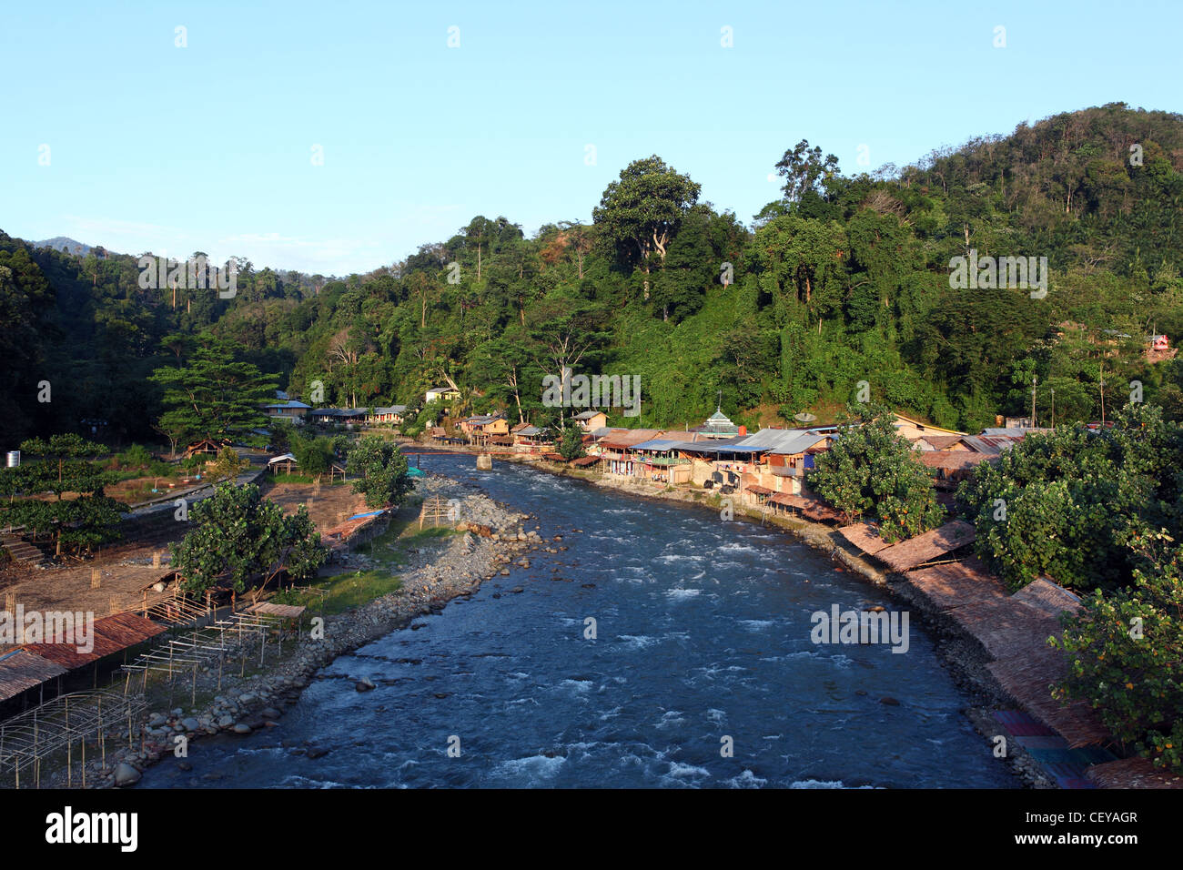The Bahorok River. Bukit Lawang, Gunung Leuser National Park, North Sumatra, Indonesia, Southeast Asia, Asia Stock Photo