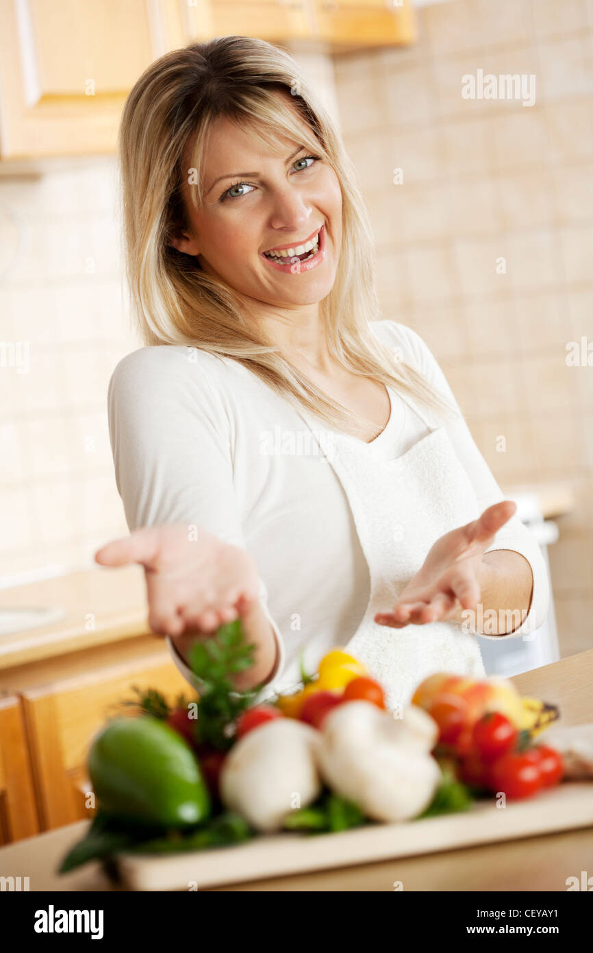 healthy cooking Stock Photo