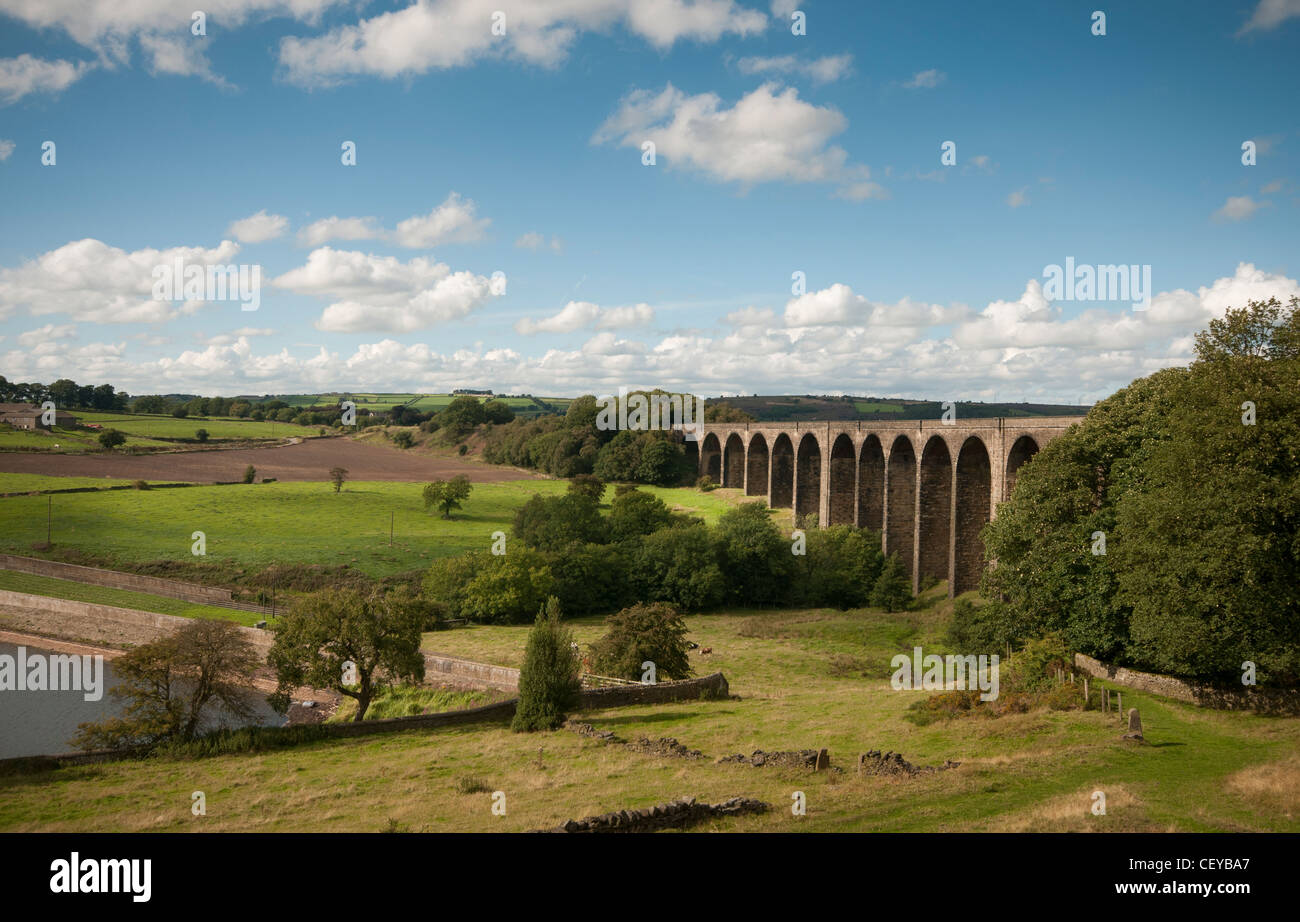 Hewenden viaduct Cullingworth West Yorkshire. Once part of the Bradford
