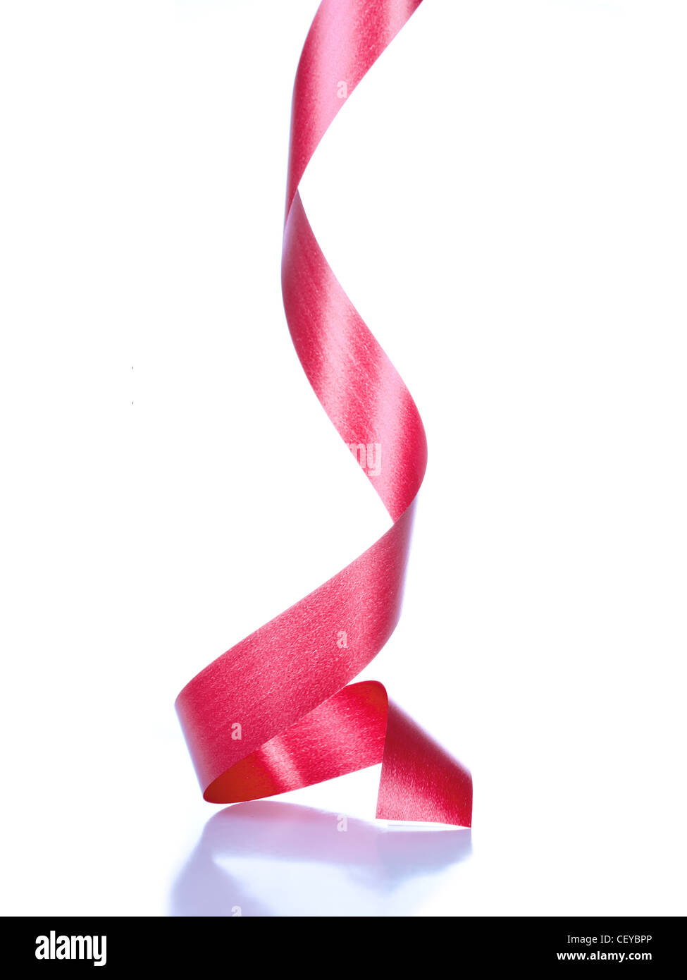 Red ribbon isolated on white Stock Photo - Alamy