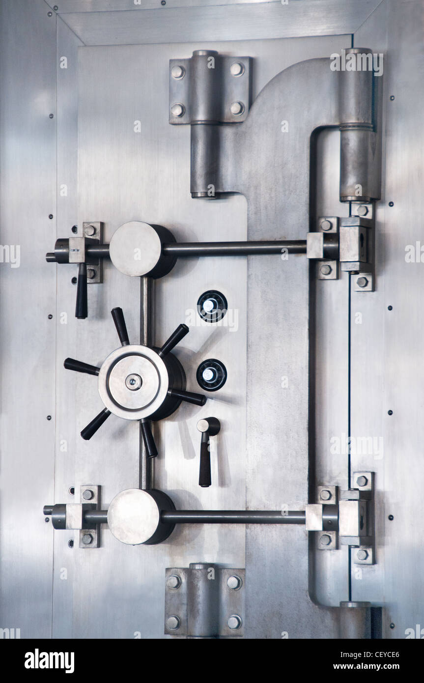 safe secure security vault bank Stock Photo
