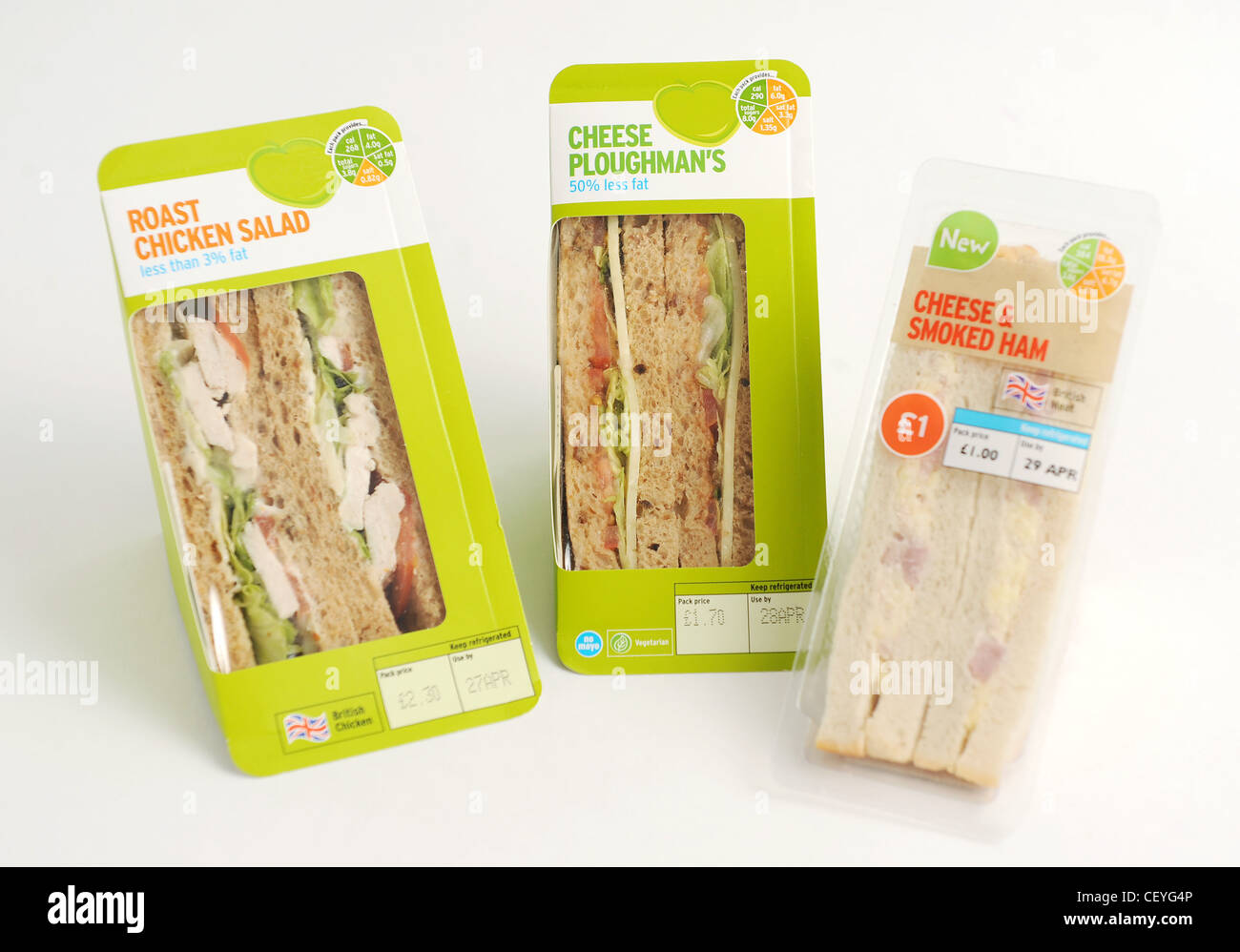 Pre packed sandwiches Roast chicken salad Cheese ploughman's, Cheese