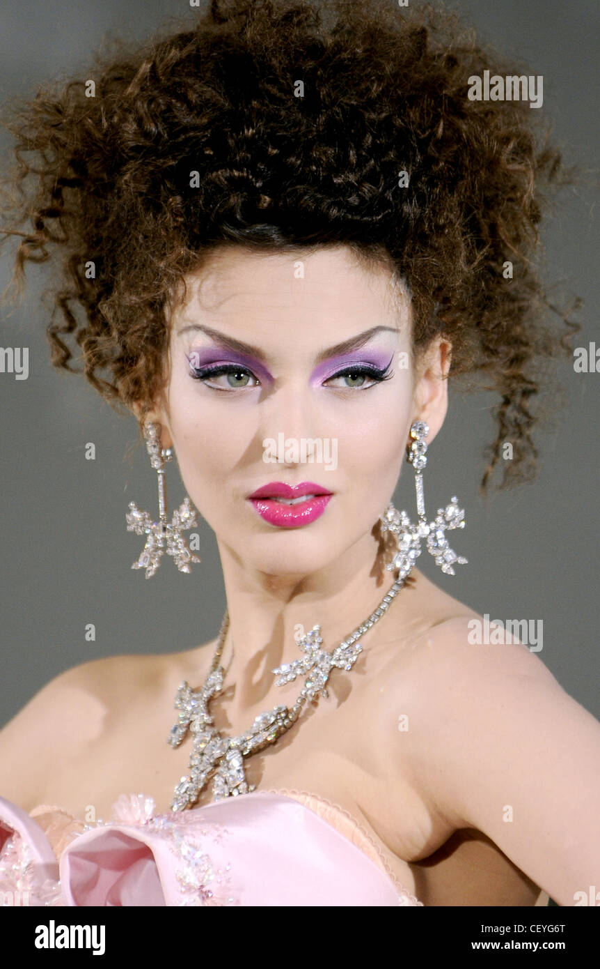 Christian Dior Paris Haute Couture Autumn Winter Model Curly Hair