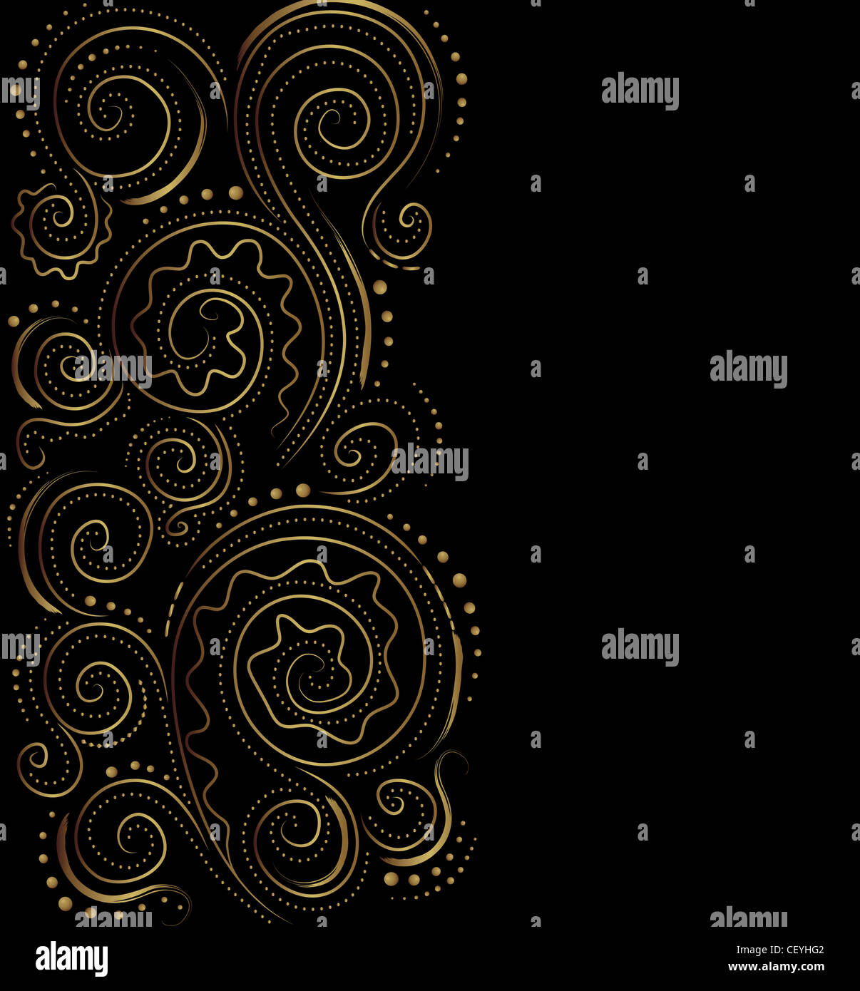Design black and gold ornate background Stock Photo Alamy