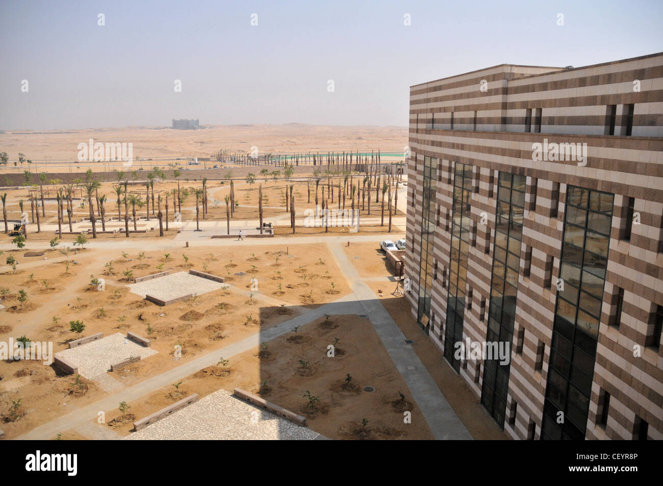 Student life on the new campus of the American University in Cairo, on ...