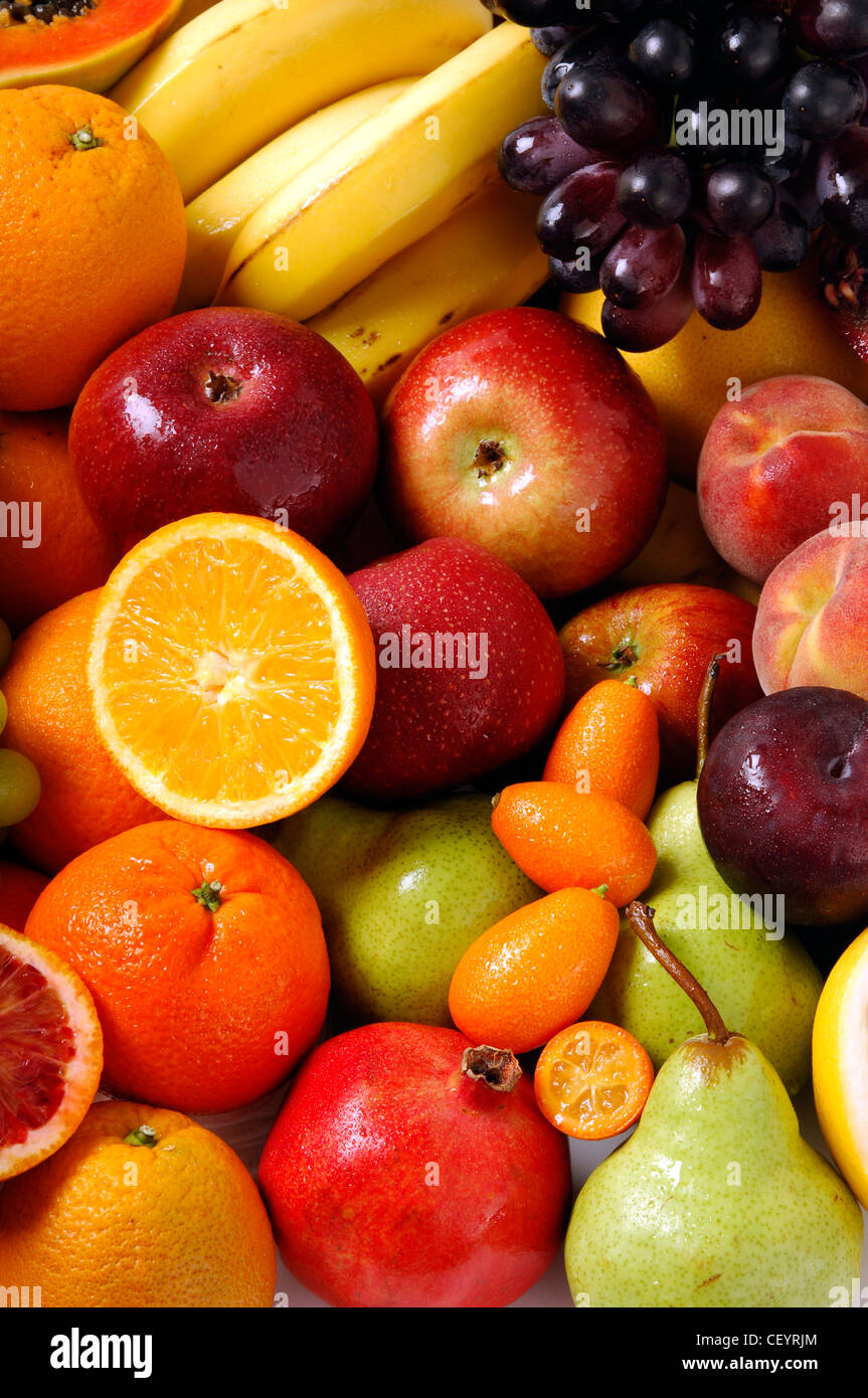 Apples Oranges Pears Grapes High Resolution Stock Photography and