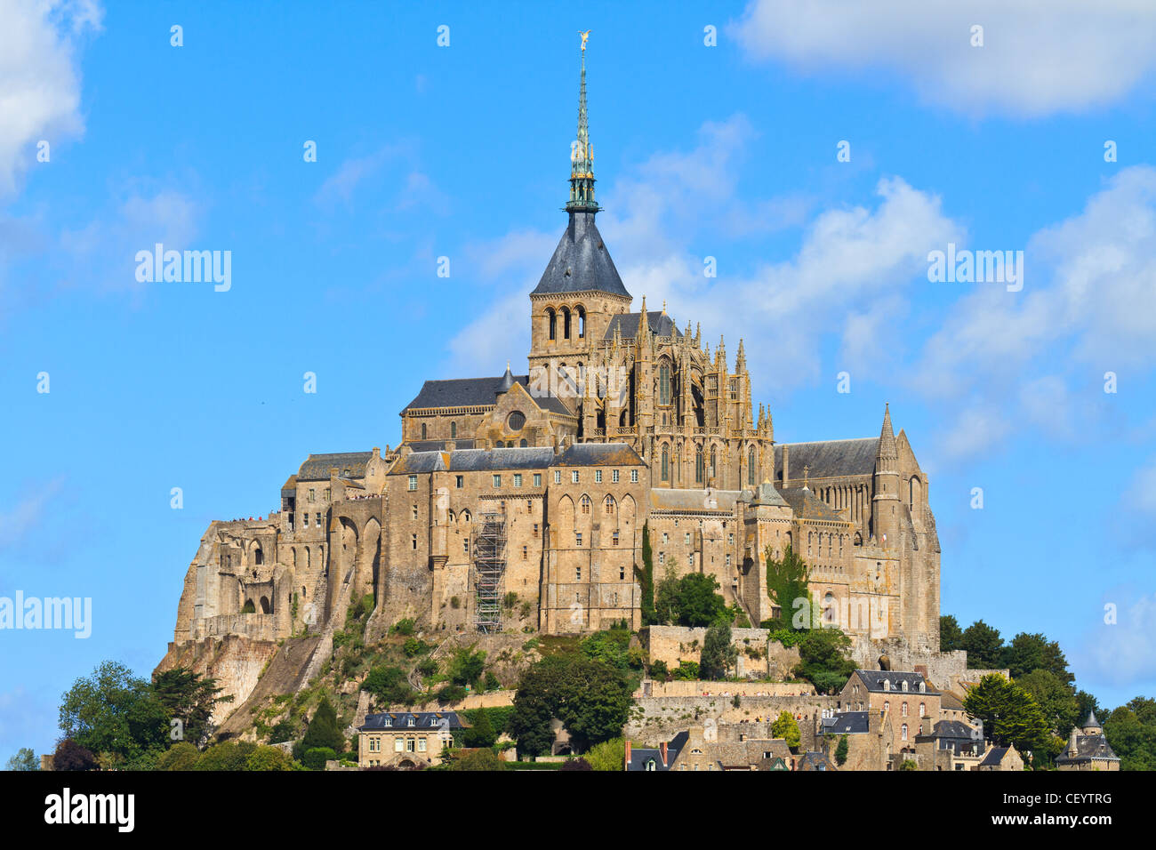 Mont Saint Michel Abbey, Normandy / Brittany, France Stock Photo
