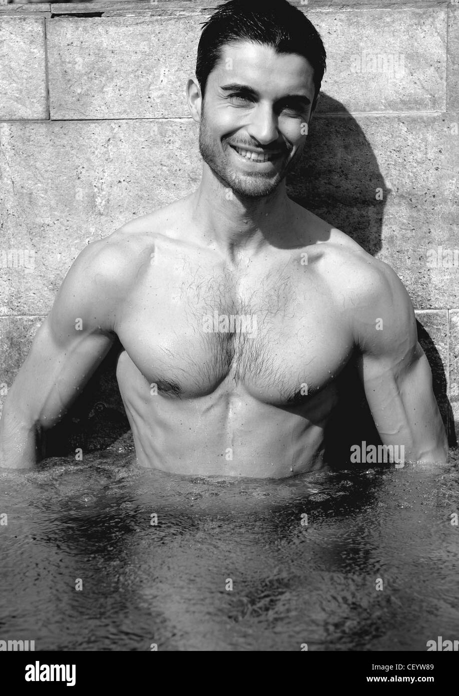 Hairy Chest Black And White Stock Photos Images Alamy