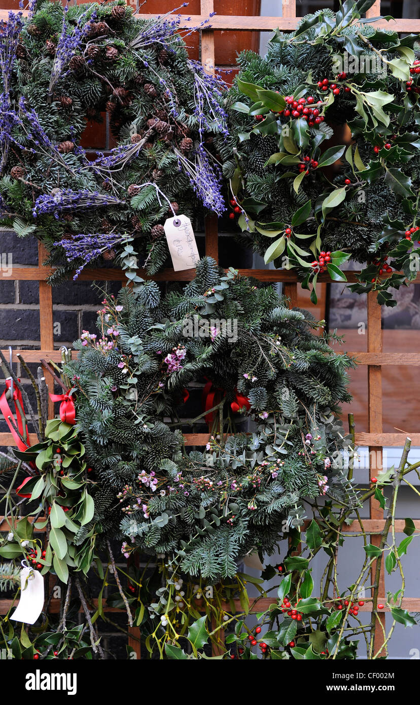 Christmas Wreath Centre High Resolution Stock Photography And Images Alamy