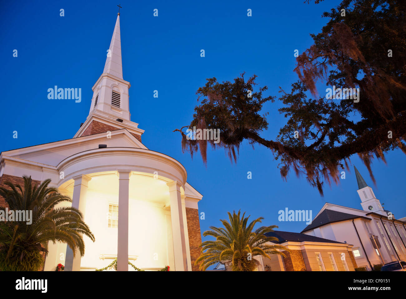 Churches in downtown of Tallahassee Stock Photo