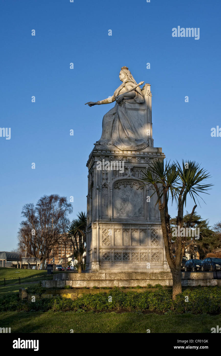 Queen Victoria Statue on Clifftown Parade in SouthendonSea, Essex