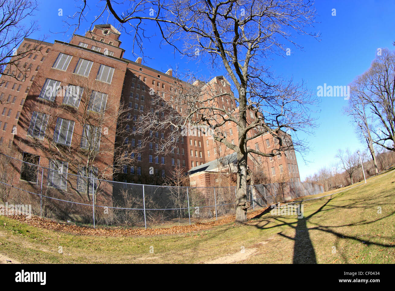 Closed and abandoned building 93 at the Kings Park Psychiatric Hospital