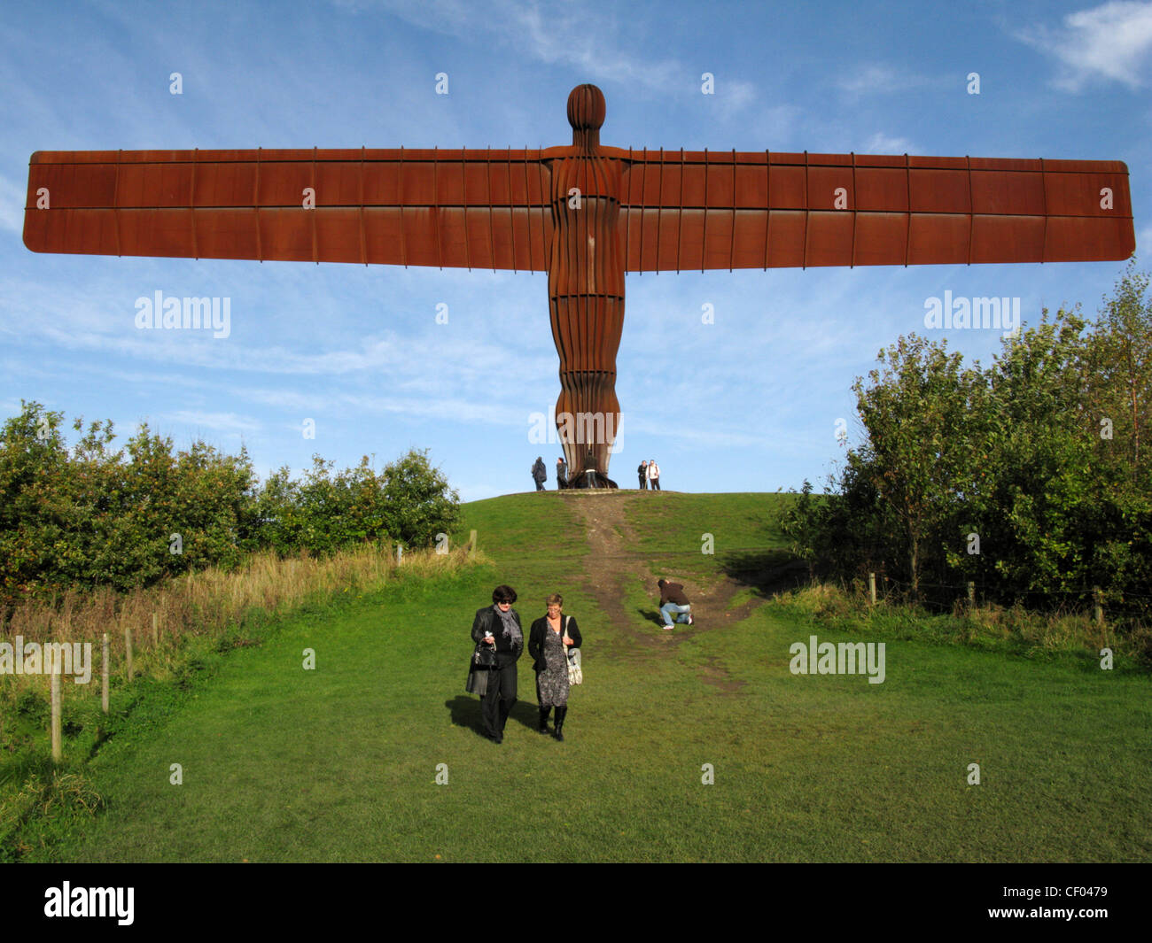 Angel of the North, a sculpture by Antony Gormley, at Gateshead Newcastle upon Tyne Stock Photo